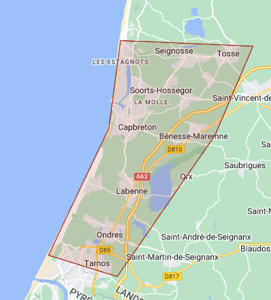 zone de chalendise de la conciergerie en location saisonnière The Good Trip